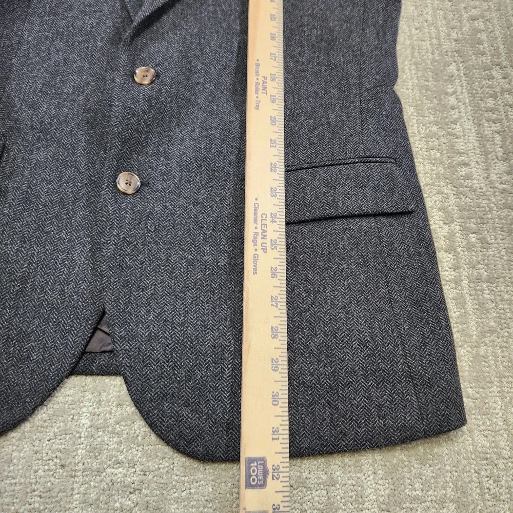 J Crew Blazer Men 42R Herringbone Tweed Lightweight Thompson *READ Wool Blend